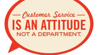Create a friendly customer service zone all around you